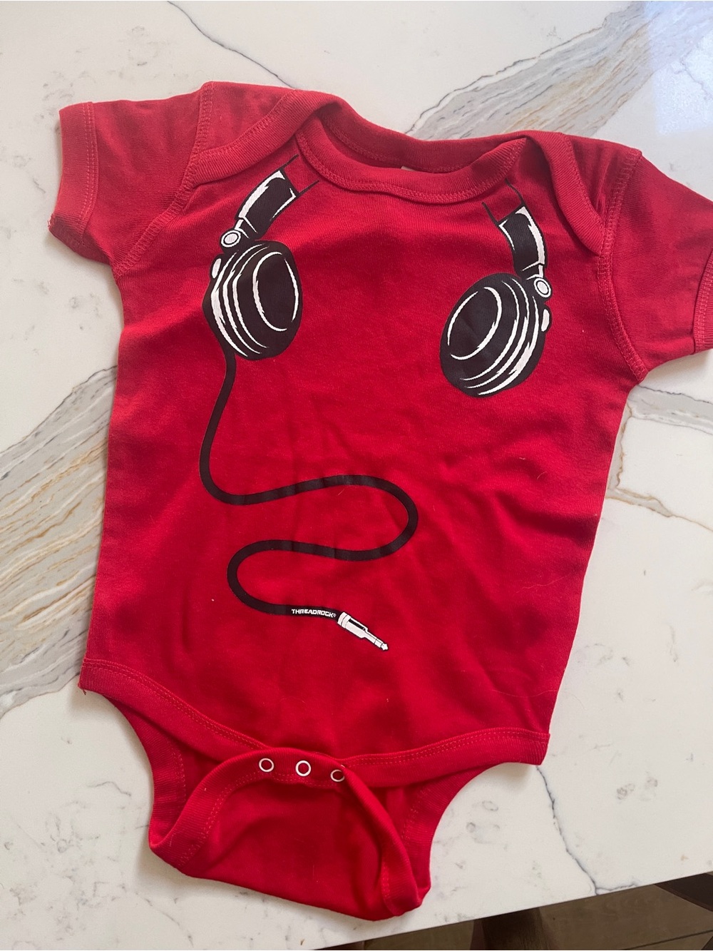 Onesie with headphones NWOT